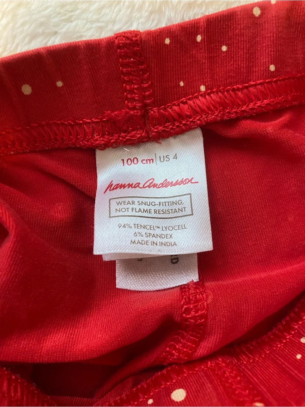 Hanna Andersson Red PJs - 4T